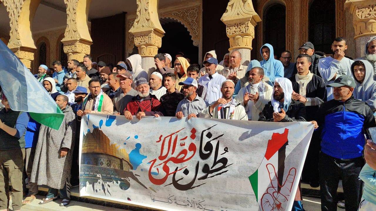 Cover Image for هيئة النصرة: أكثر من 112 تظاهرة في مختلف المدن المغربية دعما لصمود غزة الأسطوري