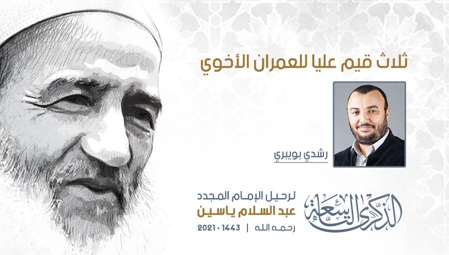 Cover Image for ثلاث قيم عليا للعمران الأخوي